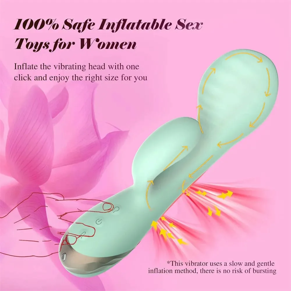הרחבה מתנפחת רטט G-Spot לעיסוי דגדגן ממריץ צעצועי מין למבוגרים לנשים בריאות מינית מאוננת נשית — image 2