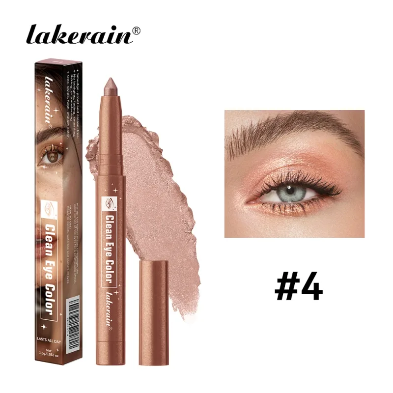 12Colors Metallic Eyeshadow Pencil Glitter Silkworm Liner Pen Highlighter μακράς διάρκειας Χρυσό Μπλε Κρέμα Μακιγιάζ για σκιές ματιών Stick