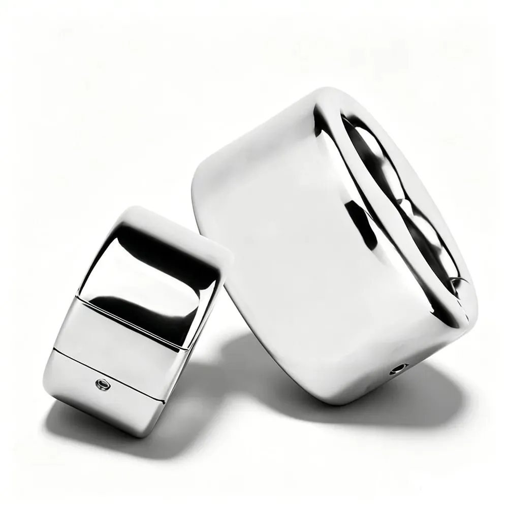 Screw Lock Metal Scrotum Pendant Ball Stretcher Testis Weight Cock Ring Penis Restraint Stainless Steel Sex Toys for Men 18 — image 1