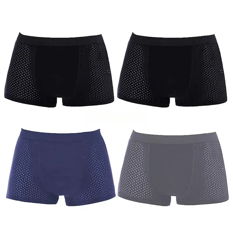 4Pcs Men's Boxer Briefs Ultra Soft Anti Odor Underwear Breathable Mesh with Ventilation Holes Stretch Comfort for Daily — image 23