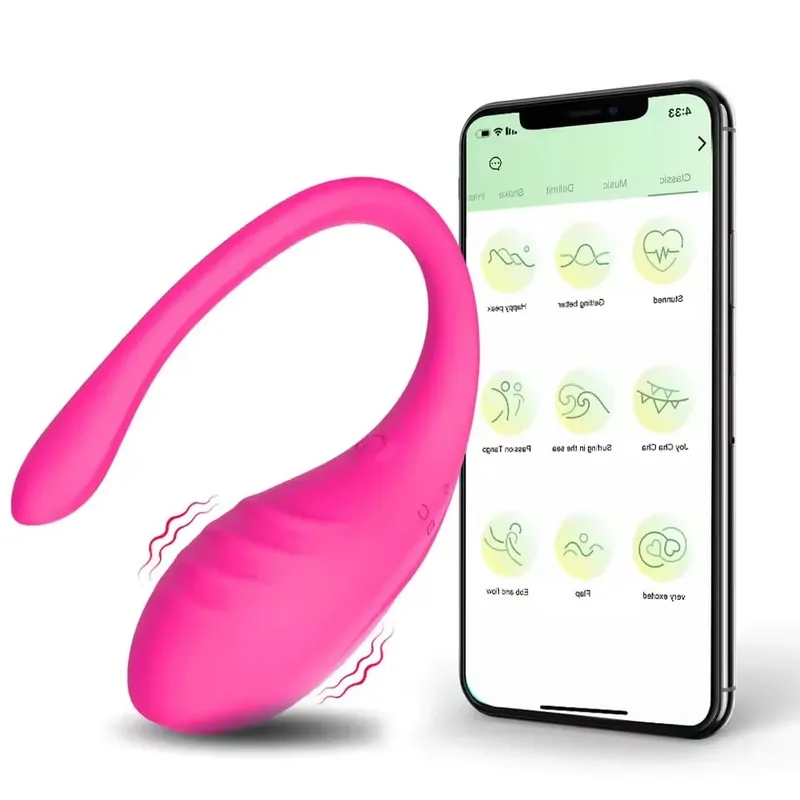 Wearable Women Egg Vibrator Wireless App Control G Spot Vaginal Stimulator Πρωκτικό δονούμενο μασάζ Παιχνίδι σεξ για ζευγάρια