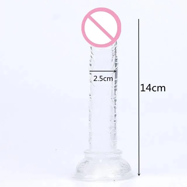 KWD Erotic Soft Jelly Dildo Anal Butt Plug Ρεαλιστική ισχυρή βεντούζα για ενήλικες Παιχνίδια με σημείο G Οργασμός μεγάλο πέος σεξουαλικά παιχνίδια για γυναίκες