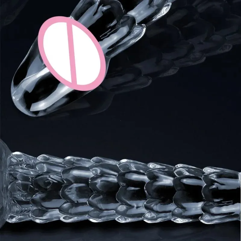 23cm Dragon Dildo Suction Cup Anal Plug Whip Buttplug Anus Dilator Female Vaginal Masturbator Butt Plug Sex Toys For Women Men — image 3