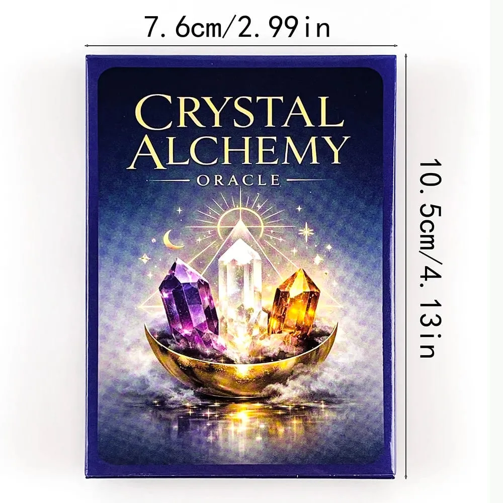Crystal Alchemy Oracle Cards Divination Deck Crystal Healing Spiritual Guidance Tarot Επιτραπέζιο παιχνίδι For Fate Reading Witchcraft — image 6