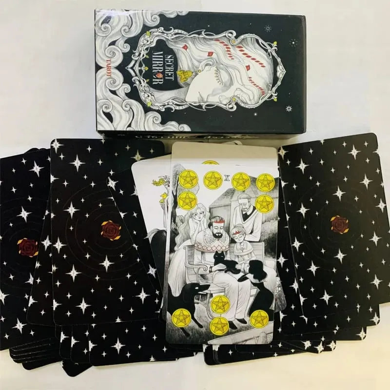 Secret Mirror κάρτες Tarot 80 τράπουλα 10x6,3 cm Divination Deck English Vision Edition Επιτραπέζιο παιχνίδι για πάρτι — image 2