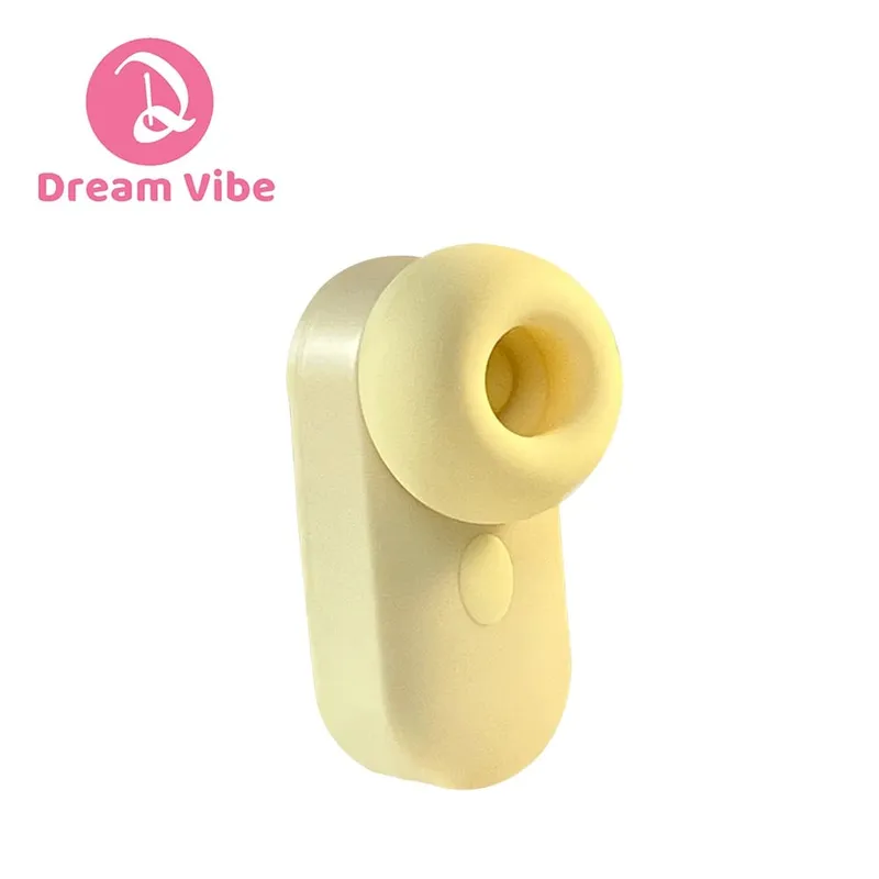 Dream Vibe Echo 2-σε-1 Mini Sucker ακουστικό σε σχήμα κίτρινο Δονητής σεξουαλικού παιχνιδιού Γυναικείας θηλής Κλειτοριαίο μασάζ — image 9