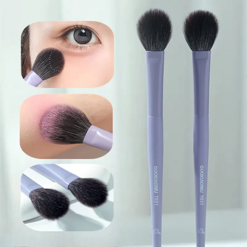 1PC Super Soft Purple Blusher Brush Foundation Contour Eye Shadow Brush Highlight Brow Shadow Brush Brush Makeup