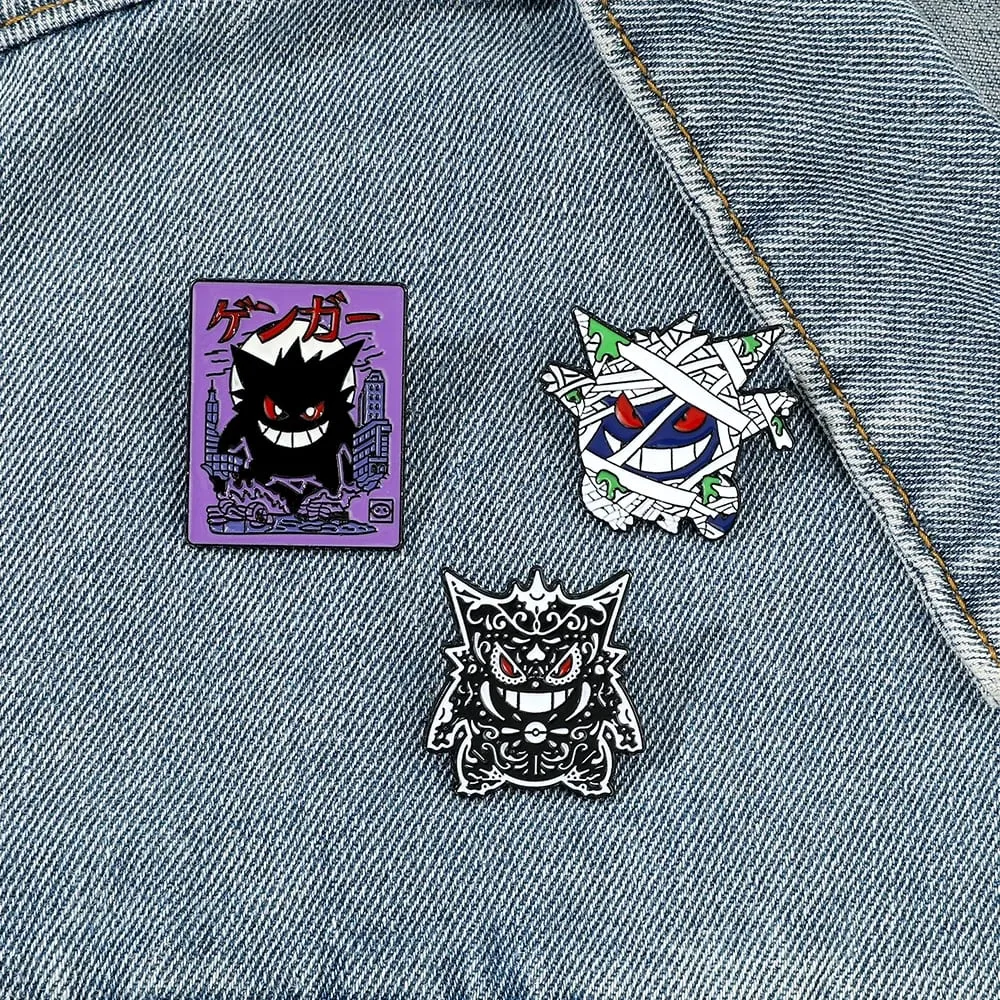סיכות קריקטורה Gengar אנימה אמייל סיכות דש עבור אביזרי תרמיל אוסף אוסף סיכות תכשיטים — image 6