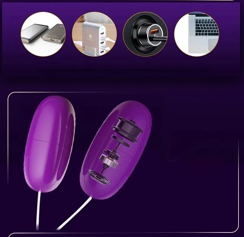 Double Tongue Vibrator Jump Eggs Liping Clitoris Stimulator USB Power Προϊόν για ενήλικες Σεξουαλικά παιχνίδια για γυναίκες Αυνανισμός κόλπου — image 5