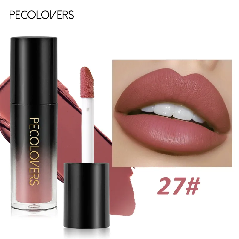 Πολλαπλών χρωμάτων Matte Velvet Lip Gloss Αδιάβροχο Αντικολλητικό Κύπελλο λείο κραγιόν για εφαρμογή υψηλής απόδοσης χρωμάτων — image 8