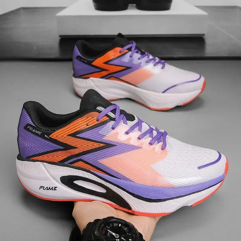 Sapatos de corrida masculinos casuais e confortáveis, de cor sólida, resistentes ao desgaste, respiráveis e fáceis de usar, antiderrapantes — image 10