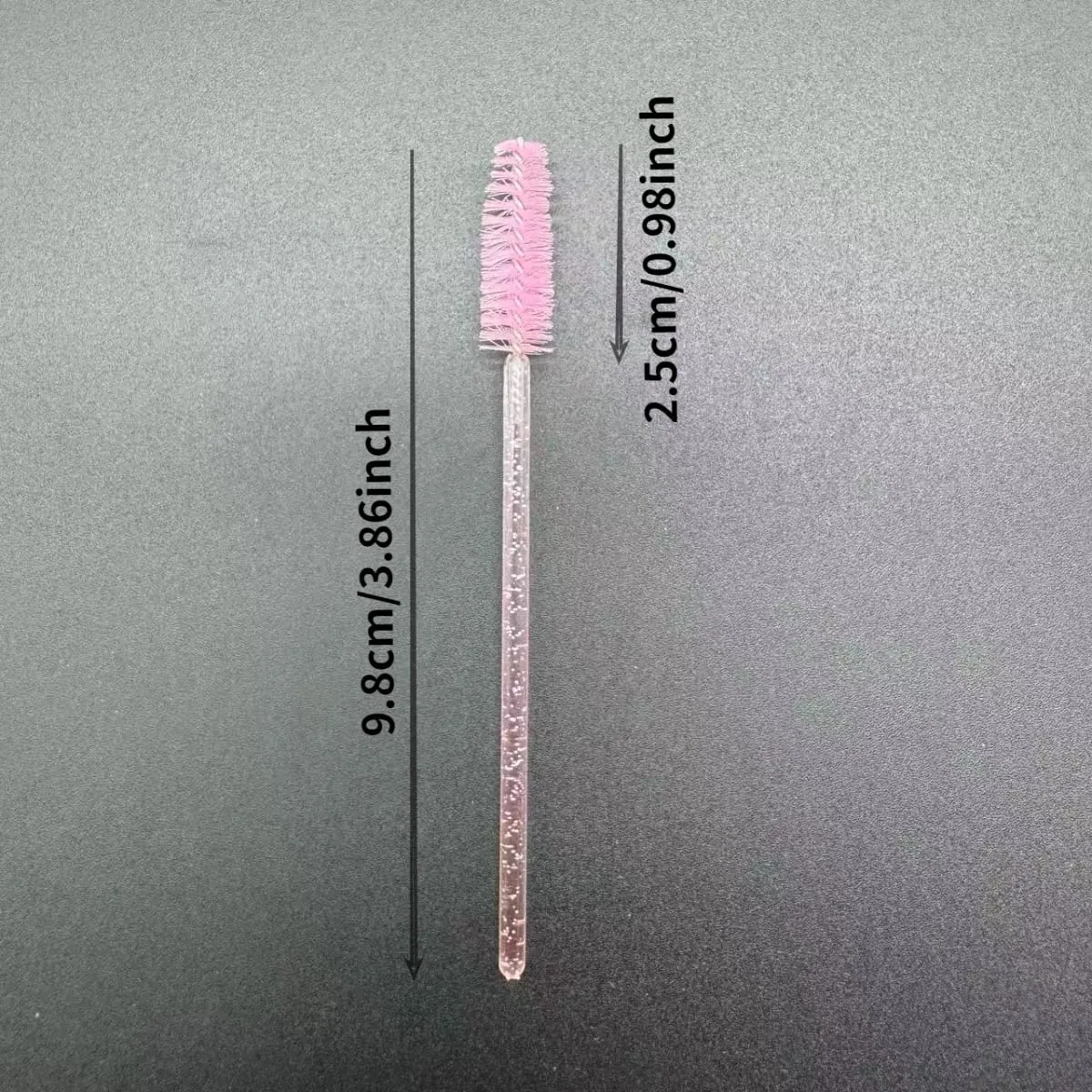 50db Eldobható szempilla ecsetek Crystal Eye Lash szempillaspirál pálcák Csillogó szempillafésű orsók mikro smink applikátorok — image 2