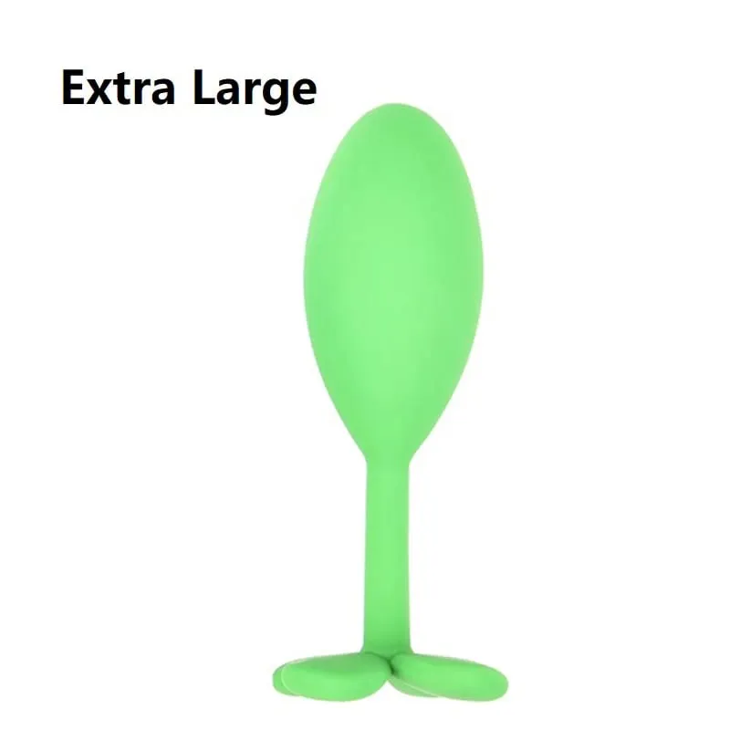 Silicone Anal Beads Butt Plug Set Mini Small Medium Large Anal Plug Four Leaf Clover Anal Trainer Sex Toy Men Women Gay — image 17