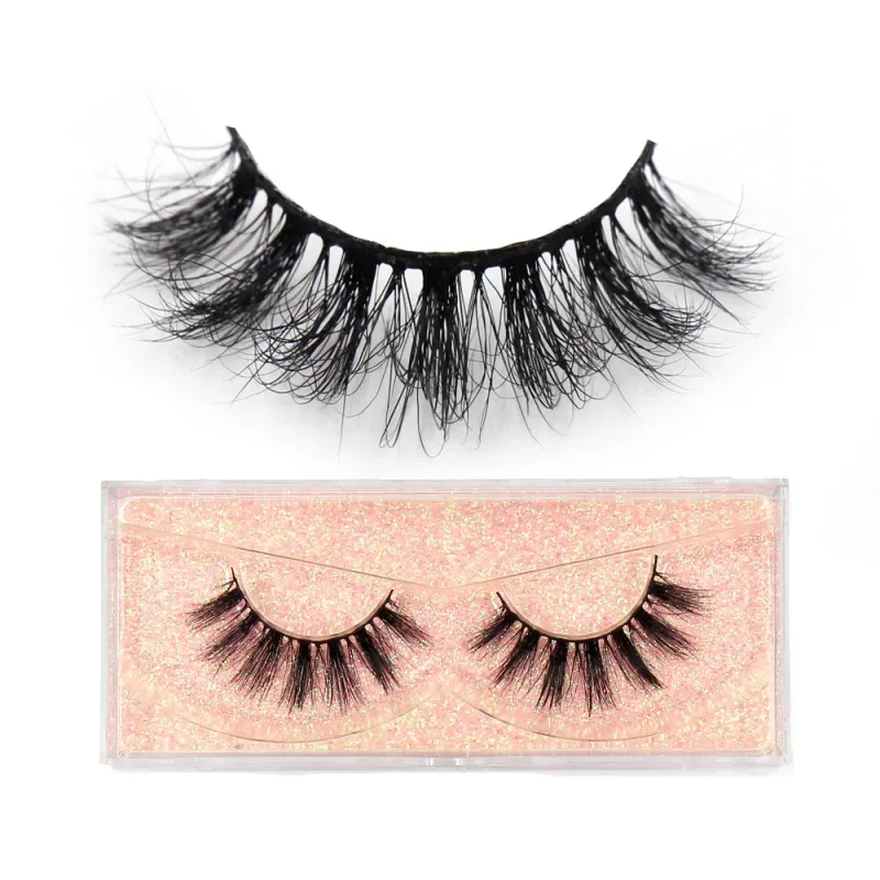 3D Mink Lashes Μαλακές τρίχες Ψεύτικες βλεφαρίδες Αφράτος όγκος Wispy Fake Lashes Extension Μακιγιάζ — image 35