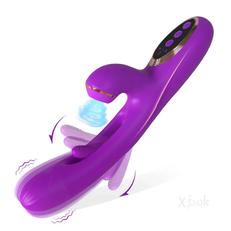 מוצץ רטט מנפנף לנשים דגדגן G Spot Stimulator דילדו הקשה נרתיק לעיסוי רוטט למבוגרים צעצועי מין נקבה 18+
