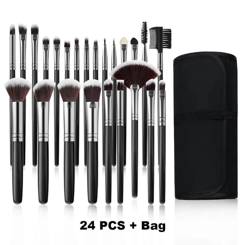 סט מברשות איפור חדש 10/32 יחידות Soft Fluffy Powder Foundation Contour סומק קונסילר צלליות מיזוג סימון כלי יופי