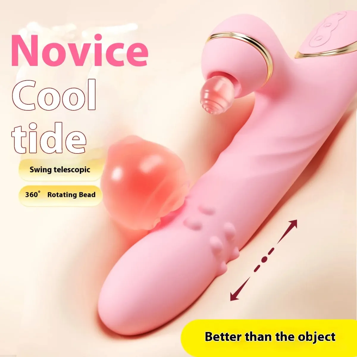 vibrator for women bead telescopic thrust gun clitoral sucking vibrator usb charging adult sex toy dildo g-spot stimulator vibra — image 4