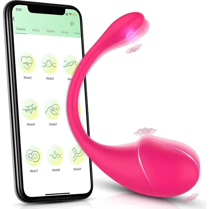 Wearable Women Egg Vibrator Wireless App Control G Spot Vaginal Stimulator Πρωκτικό δονούμενο μασάζ Παιχνίδι σεξ για ζευγάρια