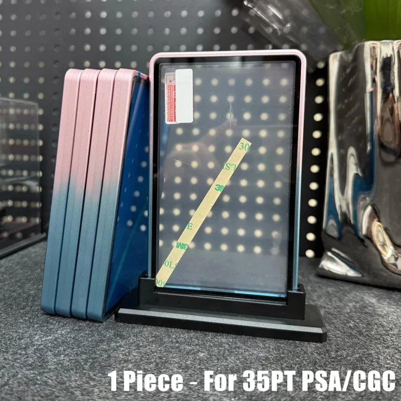 Multicolor Gradient Color Trading Card Protect Holder Metal Case for 35PT PSA CGC Graded Card