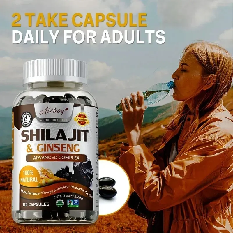 Shilajit & Ginseng - Energy & Vitality Support Improve Mental Clarity Immune Support Increase Endurance Muscle Growth — image 4