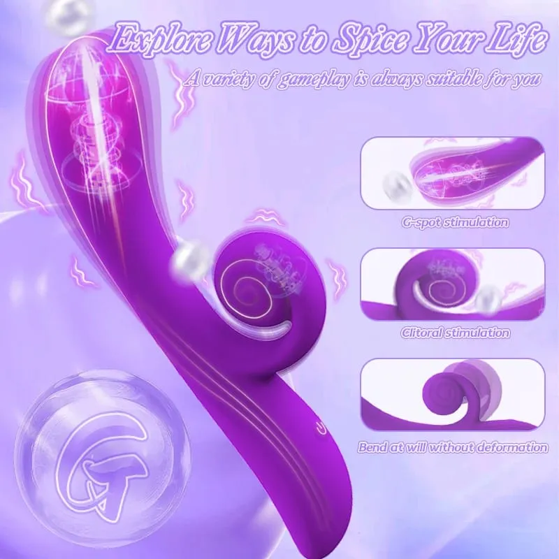 Δονητής σαλιγκαριού G-spot Dildo Penetration Flexbile Snail for Perfect Clit Fit Stimulaiton 10 Modes Pleasur Sex Toy for Womanz — image 4