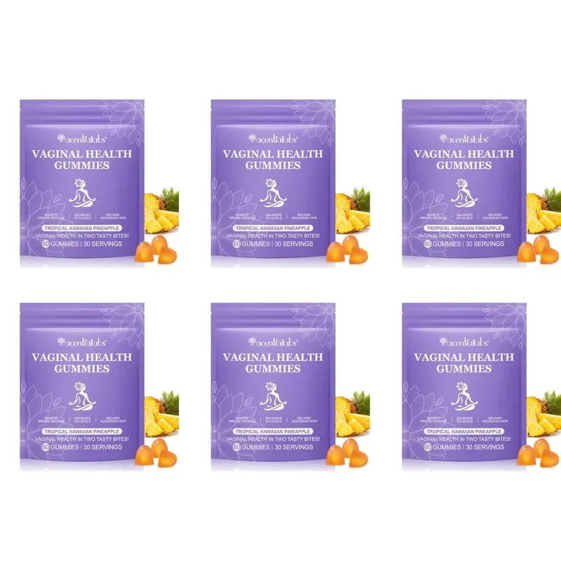 Acentiallabs Vaginal Health Gummies με Bacillus Coagulans και βιταμίνη C Υποστηρίζει την άμυνα του ανοσοποιητικού και το PH Balance 60 Gummies