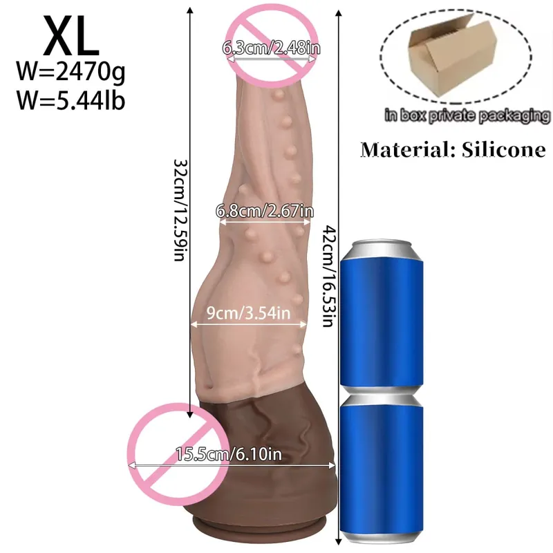 Νέα διπλής στρώσης σιλικόνης Big Dildo Realistic Fake Long Dick Πισινό πέος Παιχνίδια σεξ για ενήλικες για γυναίκες, άντρες Πρωκτικό μασάζ κόλπου18