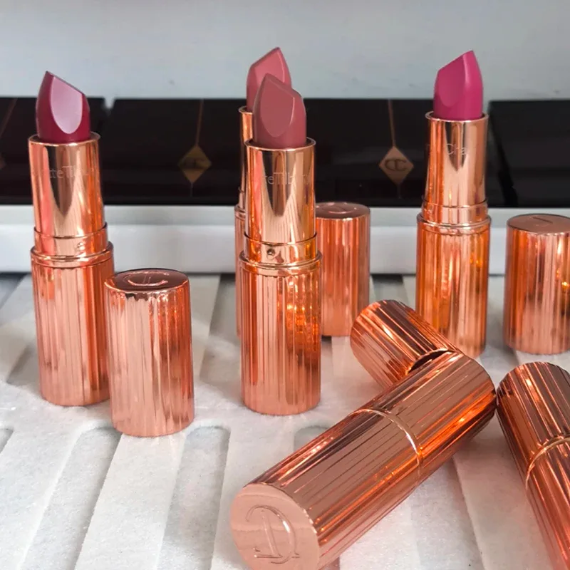 Charlotte Tilbury Four Color Palette Pillow Talk Eraggera Eyes Small Gold Tube Lipstick Easy To Apply Makeup Portable Cosmetics