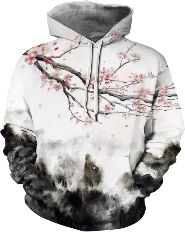 Sudaderas con capucha gráficas para hombre Sudadera con capucha unisex con estampado novedoso, sudadera con estampado 3D y bolsillo, sudadera con capucha gráfica cálida de manga larga Me