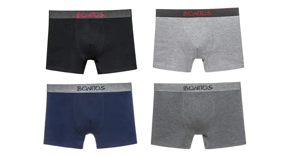 5pcs Men's Panties Cotton Boxer Briefs Letter Elastic Band Men Underpants Classic Solid Color Boxers Underwear For Man BONITOS — image 3