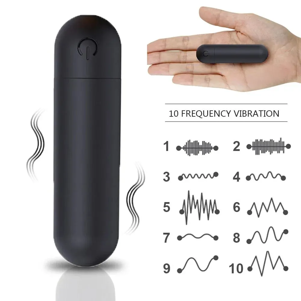 G Spot Bullet Vibrator Nipple Clitoral Stimulator 10 Vibration Mode Portable Mini Vaginal Anal Massager Adult Sex Toys for Women — image 2