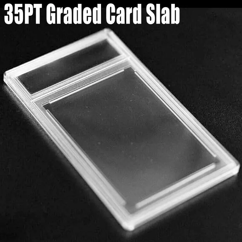 Trading Card Protector with Snap Closure Removable Graded Card Holder Durable Plastic Case Rating Card Slab — image 4