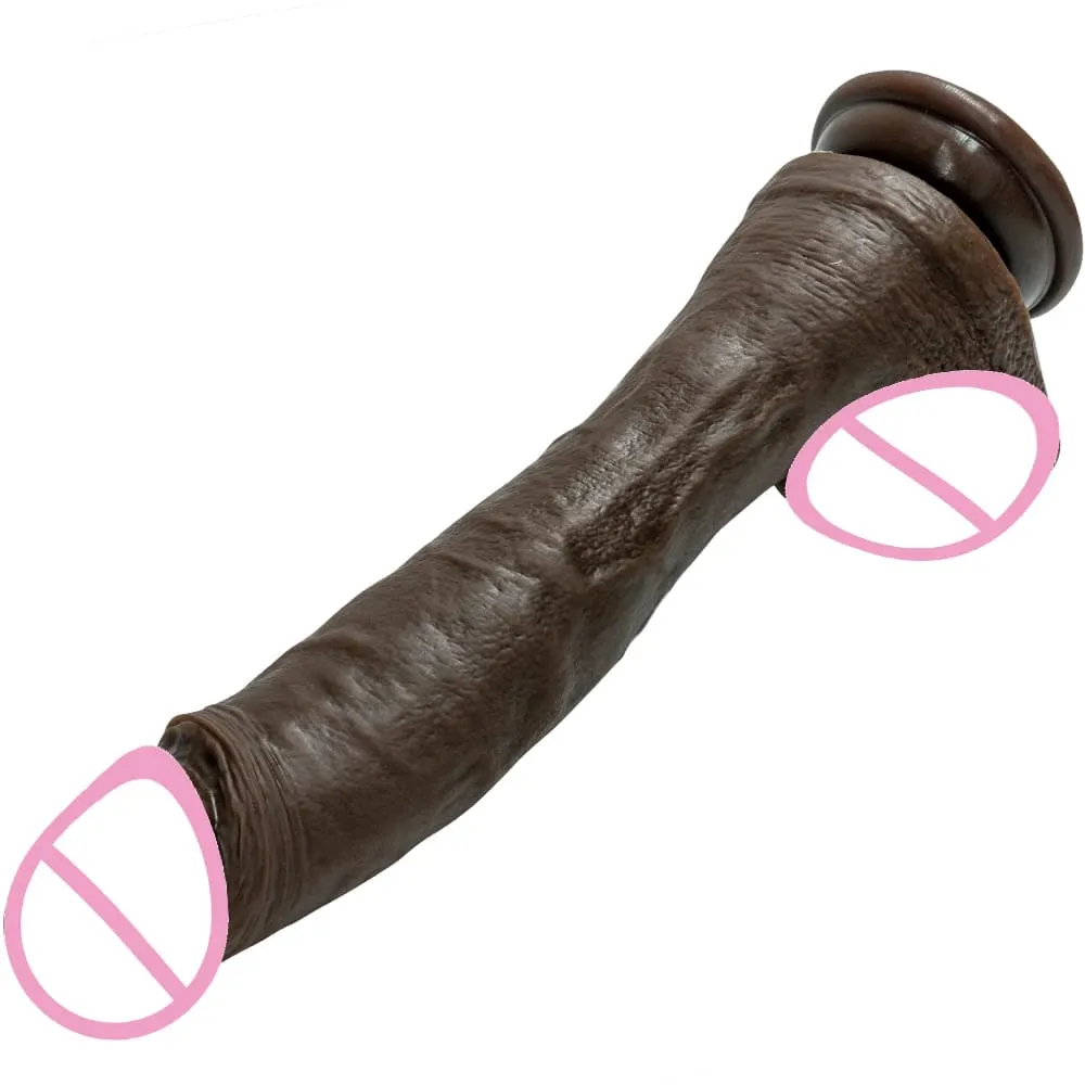 Μαύρος xxxL Τηλεσκοπικός δονούμενος δονητής Dildo Θέρμανση με ώθηση Dildo Sex Toy Πρωκτικό σημείο G Δόνηση για γυναίκες — image 4