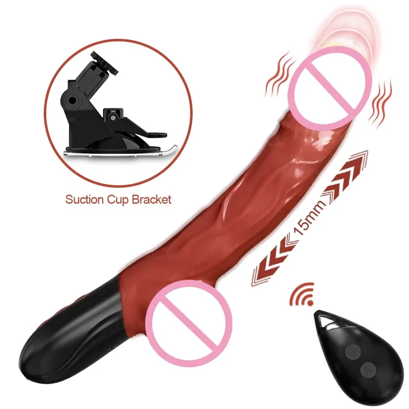 Αυτόματη ώθηση G Spot Dildo Sex Machines Δονητής βεντούζας 10 Λειτουργία δόνησης Κλειτορική πρωκτική διέγερση κόλπου Παιχνίδια για ενήλικες