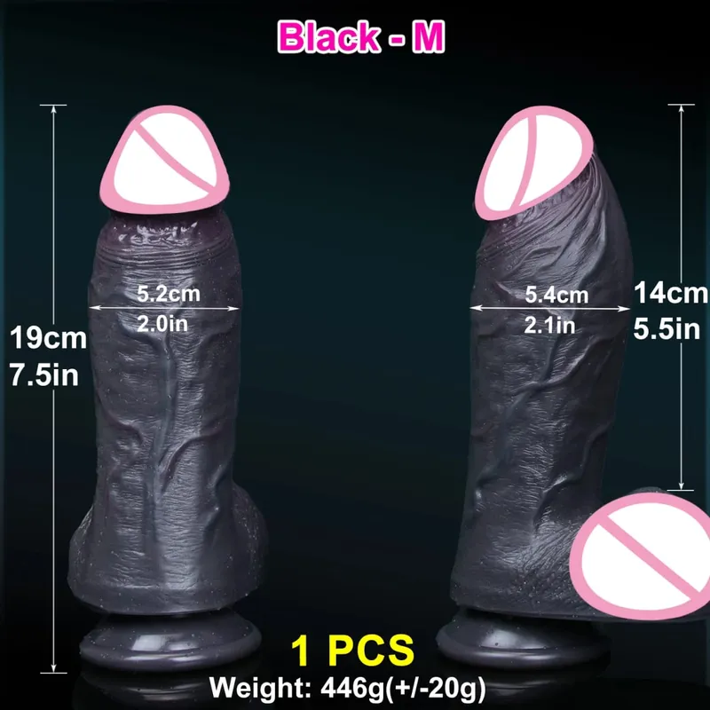 Realistic Skin Soft Thick Dildo Double Silicone Small Penis Woman Man Anal Sex Toy Suction Cup Dick Big Glans Masturbators Cock