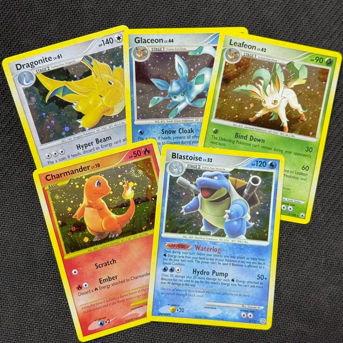 כרטיסי פרוקסי Dragonite Legends Awakened Charmander Stormfront Gengar LV.X Rayquaza C Leafeon Majestic Dawn Blastoise Holo — image 6