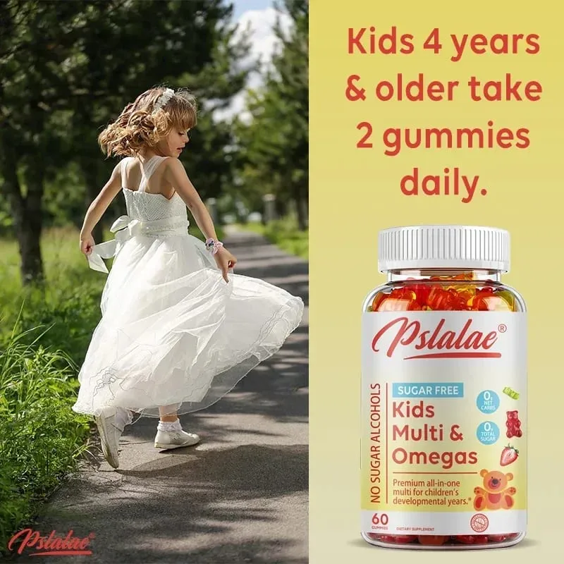 Kids Multivitamins gumicukor - Erősíti az immunitást Elősegíti az egészséges agy- és testfejlődést, energiát ad