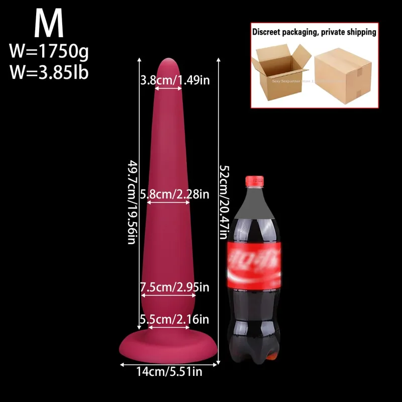 66cm Super Long Huge Anal Plug Big Thick Butt Plugs Training Anal Dilator Toy Prostate Massager Adult Anal Sex Toy For Women Men — image 9
