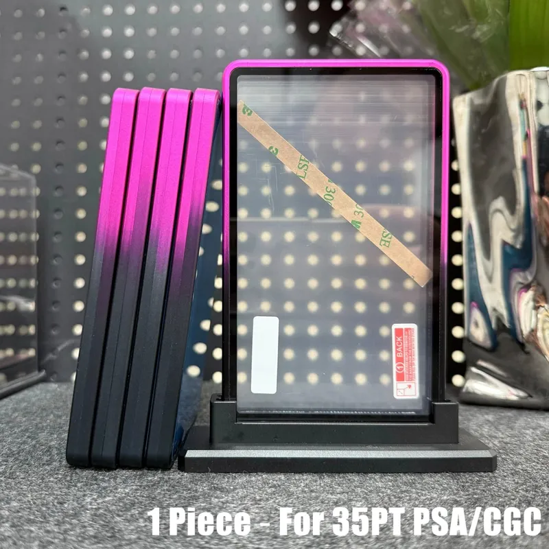 Multicolor Gradient Color Trading Card Protect Holder Metal Case for 35PT PSA CGC Graded Card