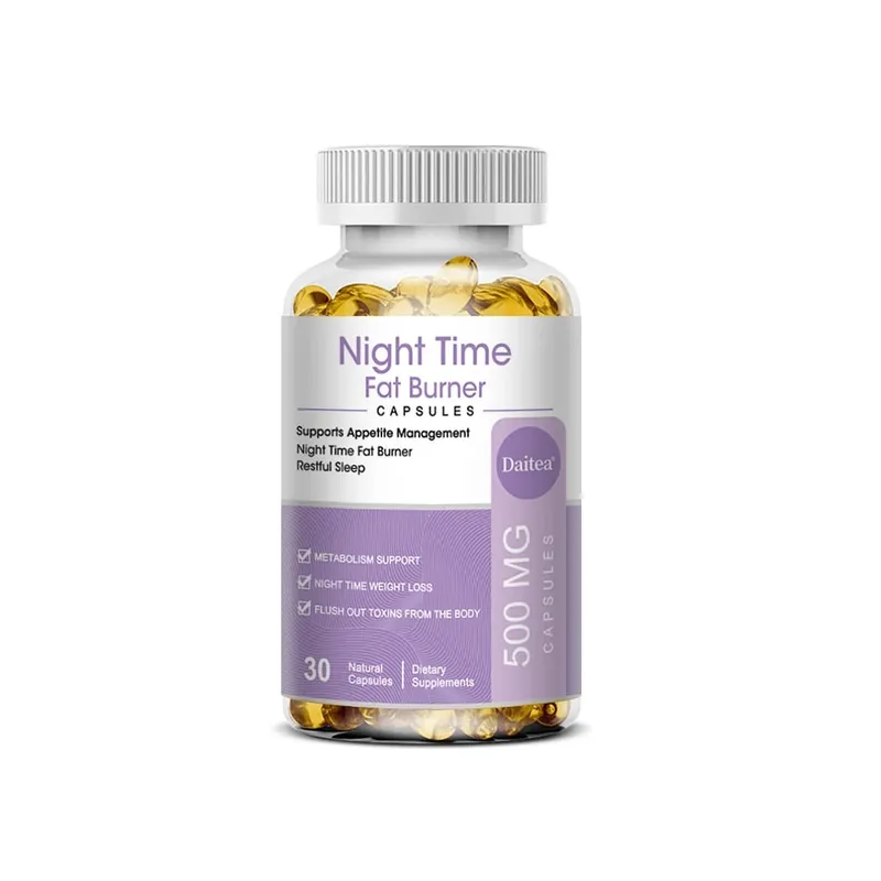 Nighttime Fat Burner Boosts Metabolism Weight Management Improves Sleep - 500 Mg Serving 120 Capsules