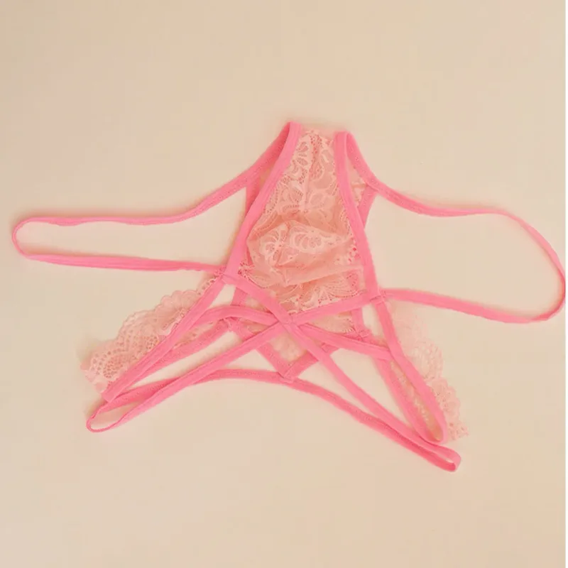 Men Sexy G-String Underwear Sexy Tоy Mens See Through For Lingerie Lace Femboy Bulge Pouch Low Rise Thong Summer Men's Panties — image 4