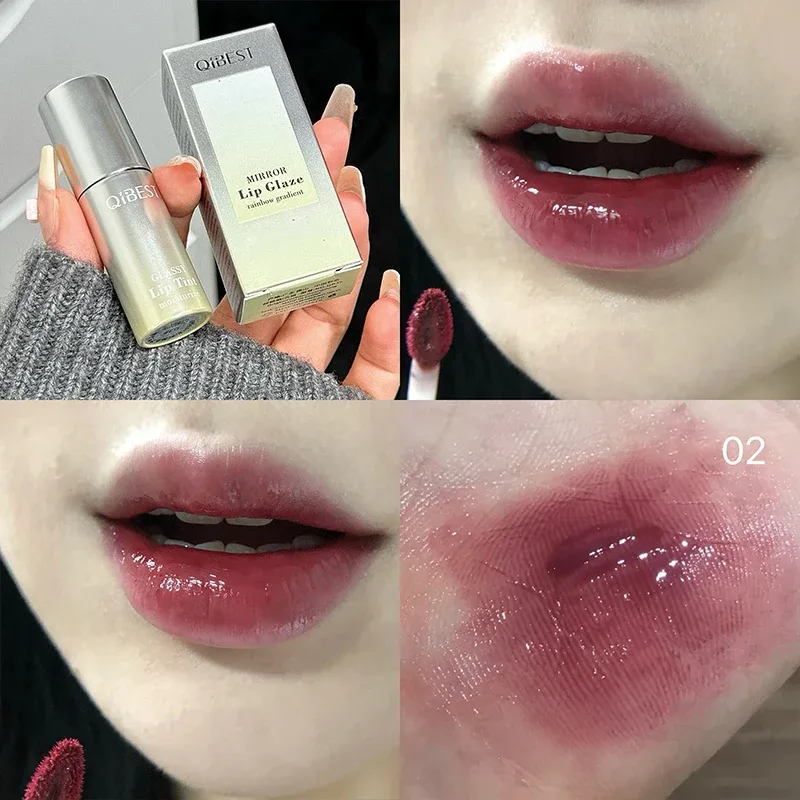 Watery Mirror Lip Gloss Μακράς διάρκειας Ενυδατικό Εύκολα Φορετούμενο Water Glass Lip Glaze Ενυδατικό Sexy Red Lip Tint Makeup — image 5