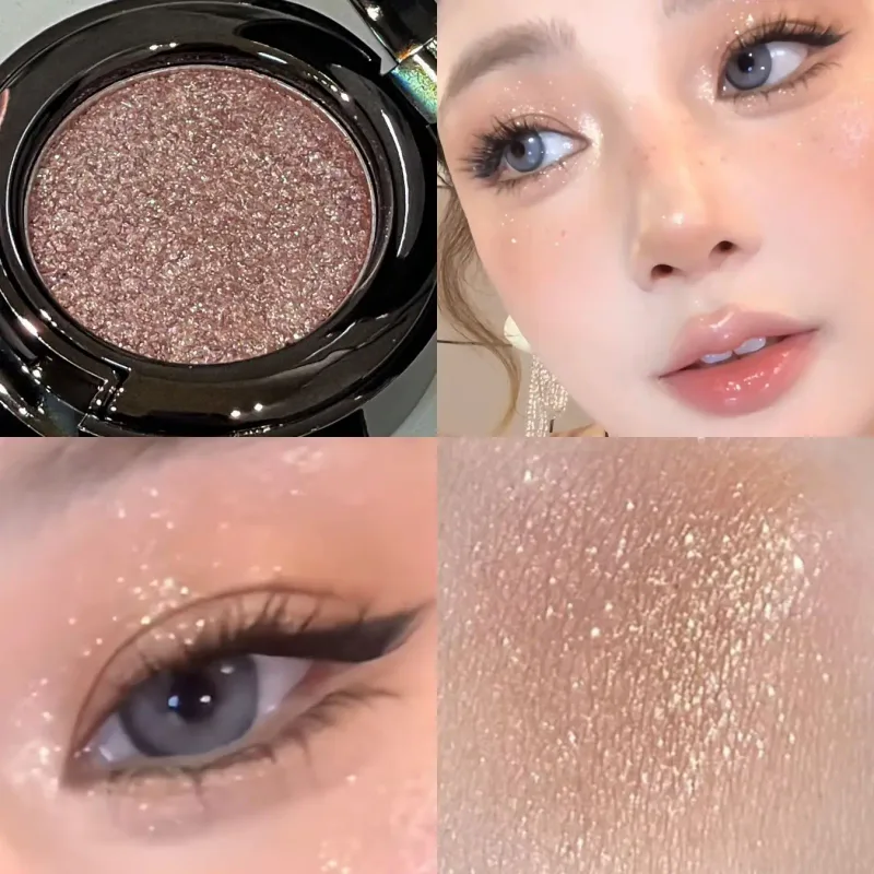 Metallic Glitter Black Blue Eyeshadow Purple Green Metallic Highlighter Eyeshadow Diamond Μακιγιάζ ματιών μακράς διαρκείας Γυναικεία καλλυντικά