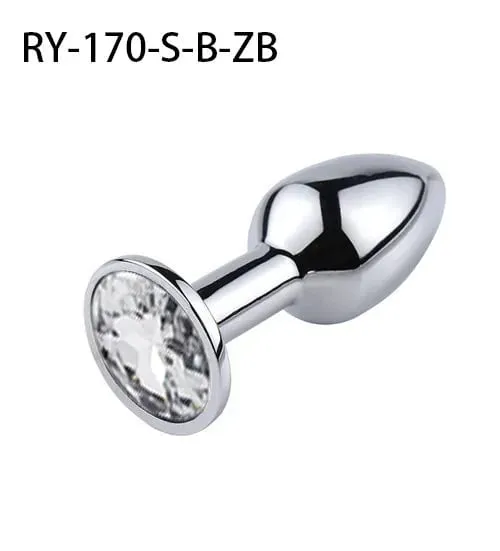 1Pcs Crystal Anus Metal anal plug Jewelry base novice player to senior player 5 size SM Butt g-point massage BDSM sex toys — image 14
