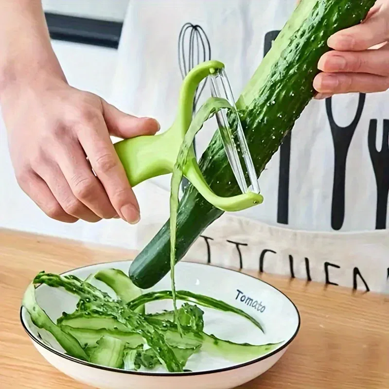 1pc multifuncional grande triturador e fatiador de repolho-cortador de vegetais seguro para alimentos adequado para alface com descascador de lâmina larga — image 4