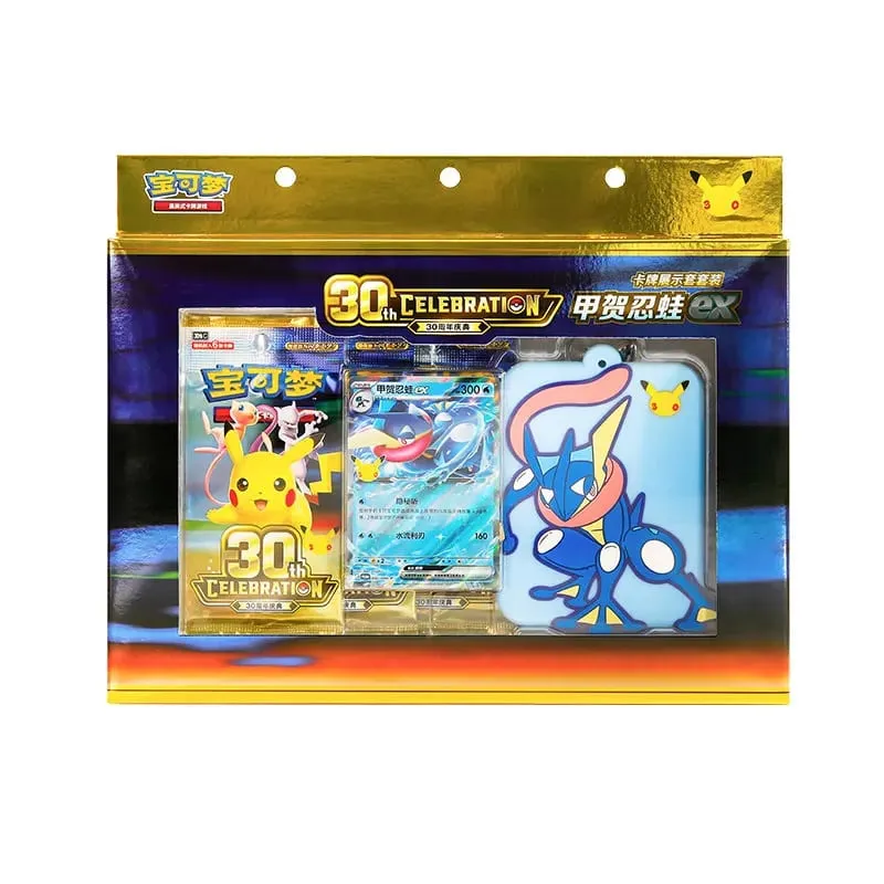 100% Γνήσιο Pokemon Εορτασμός 30ης Επετείου Απλοποιημένο σετ εμφάνισης πολυτελών κινεζικών καρτών PTCG Swap παιχνίδι με κάρτες