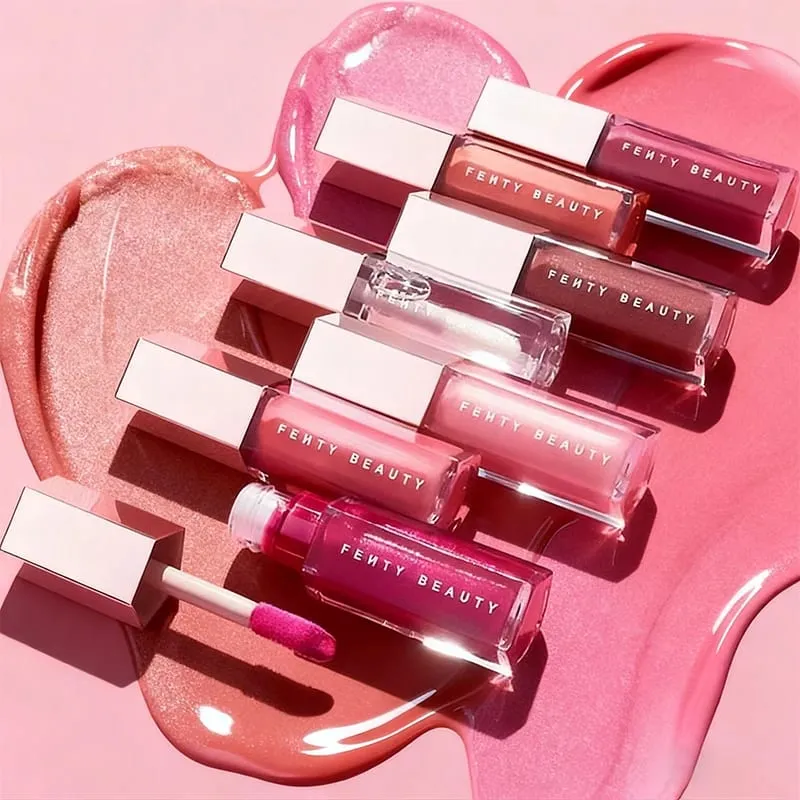 Fenty Beauty Transparent Lip Gloss Multicolor Moisten Shine Glitter Lip Plumper Makeup Beginner Liquid Lipstick Makeup Cosmetics — image 2