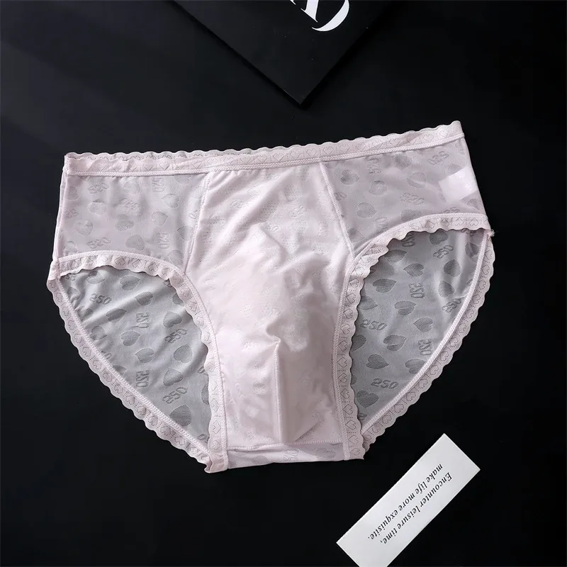 Lace men's underwear Ice Silk cuecas masculino sexys tøy men briefs AIR Bare Feel calzoncillos hombre No Trace cueca new lingeri — image 9