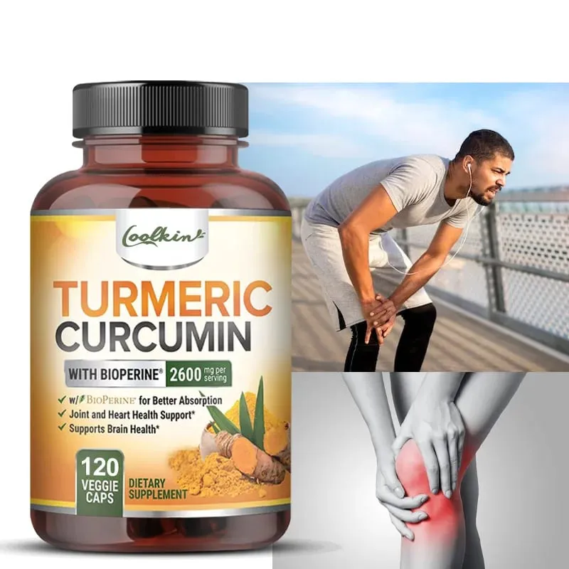 Curcumin Capsules Natural Joint Support with Black Pepper - Relieve Joint Pain — image 2