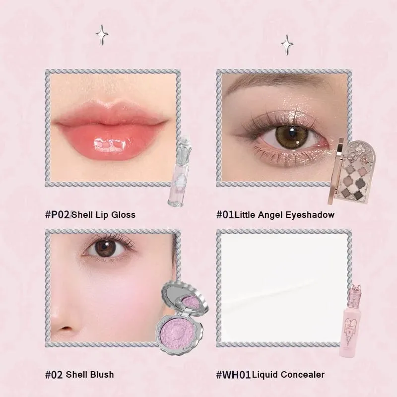 Συλλογή Flower Know Little Angel Κουτί δώρου Μακιγιάζ Eyeshadow Blush Cream Matte Lipstick Highlighter Full Kit All In One — image 19